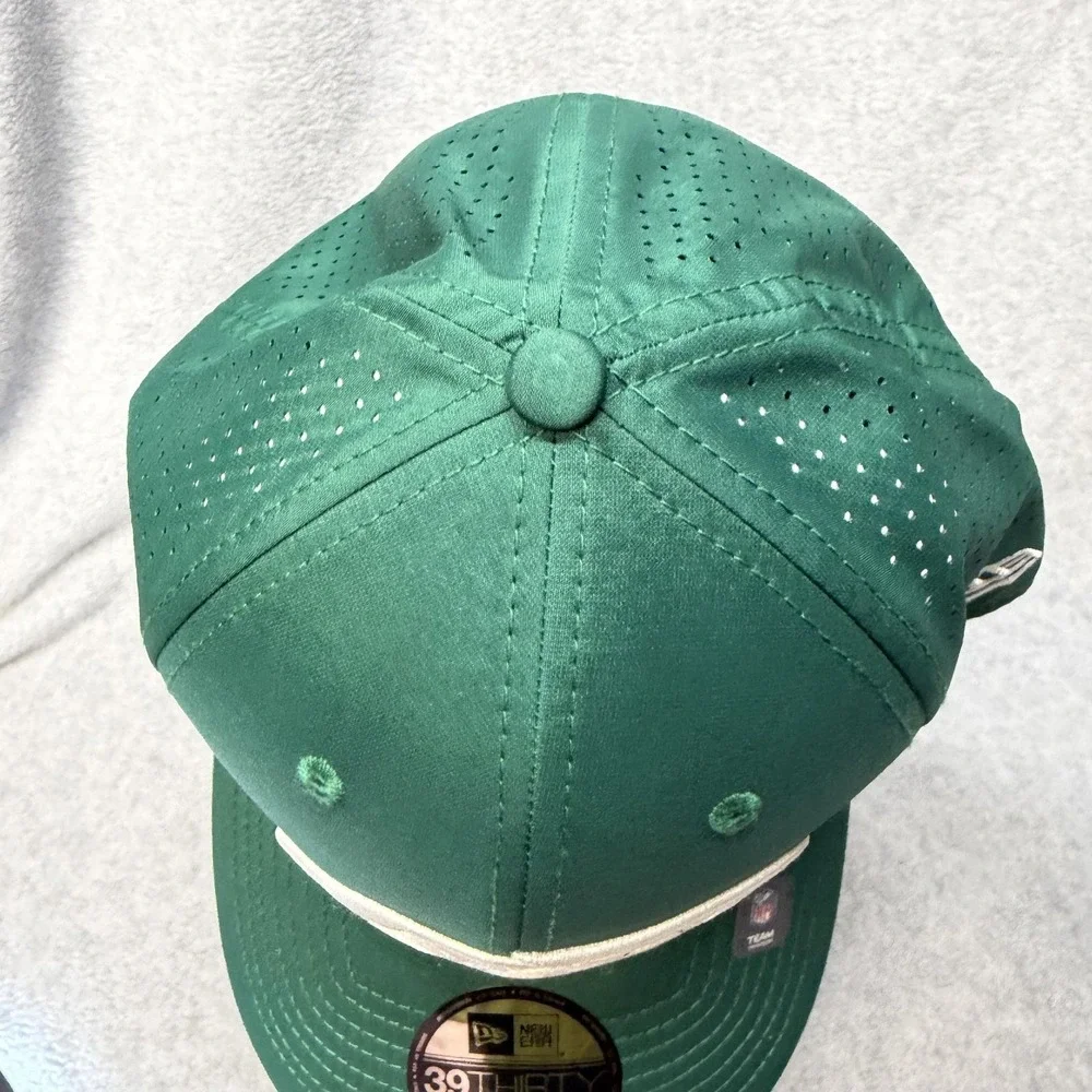 New York Jets Hat Cap Fitted Mens Large Green NFL‎ Football New Era 39THIRTY